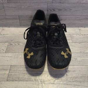 Under Armour Sprint Pro 3 (3022516-003) Black Gold Size 7.5 New Without Box